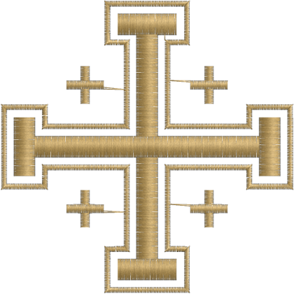 Matriz de Bordado Cruz de Jerusalém 2